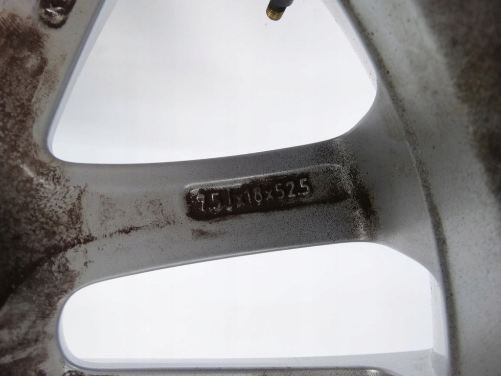 1x Alufelge 18 Zoll 7.5" 5x108 52,5ET Glanz Silber 31381456 Volvo S60 V60 V40