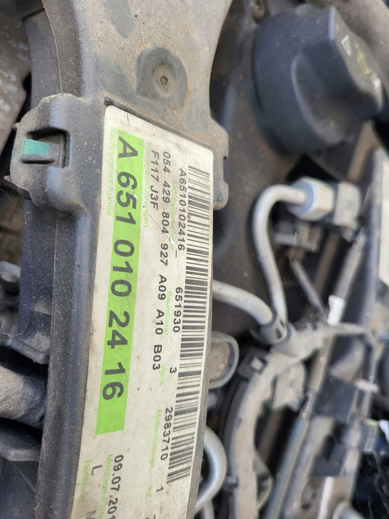 Motor Mercedes-Benz W176 W177 W246 651930 2.2 CDI 93TKm Diesel Engine Komplett