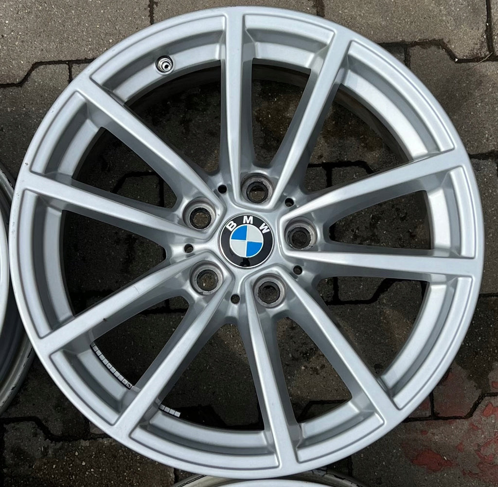 4x Alufelge 17 Zoll 7.5" 5x112 27ET Glanz Silber BMW G31 G30 Rim Wheel FEL6256012178la
