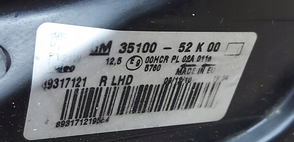 Frontscheinwerfer Opel Agila B 35100-52K00- Rechts Scheinwerfer Headlight