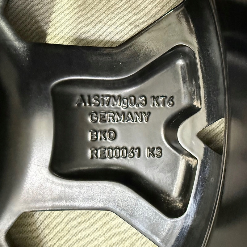 1x Alufelge 17 Zoll 6.5" 5x114.3 50ET Glanz Schwarz 403006311R 403005180R Dacia FEL8370469761rm