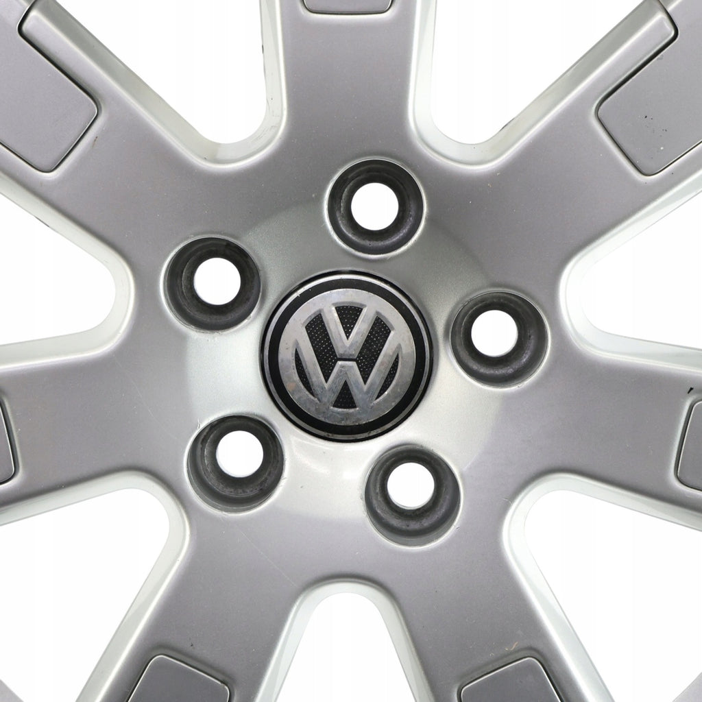 1x Alufelge 15 Zoll 5.5" 5x100 38ET Glanz Silber 6R0601025E VW Polo 6r Rim Wheel FEL4675110737tf