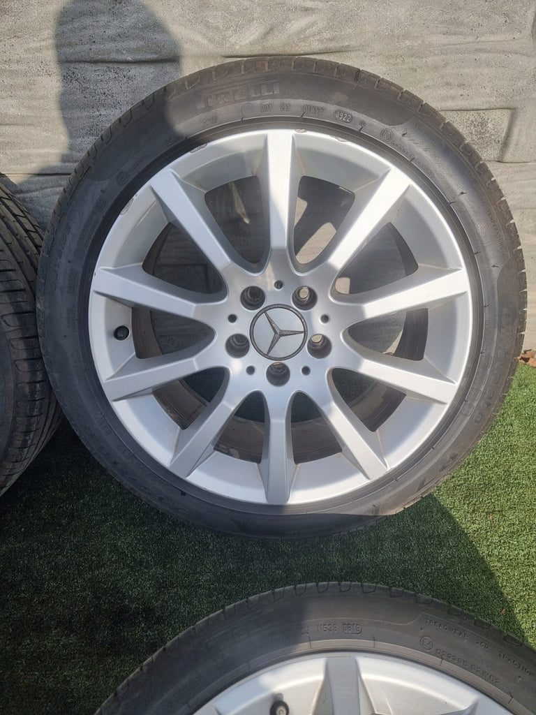 4x Alufelge 17 Zoll 8.5" 5x112 36ET A1724010702 Mercedes-Benz Slk R172 Rim Wheel FEL2165181655bx