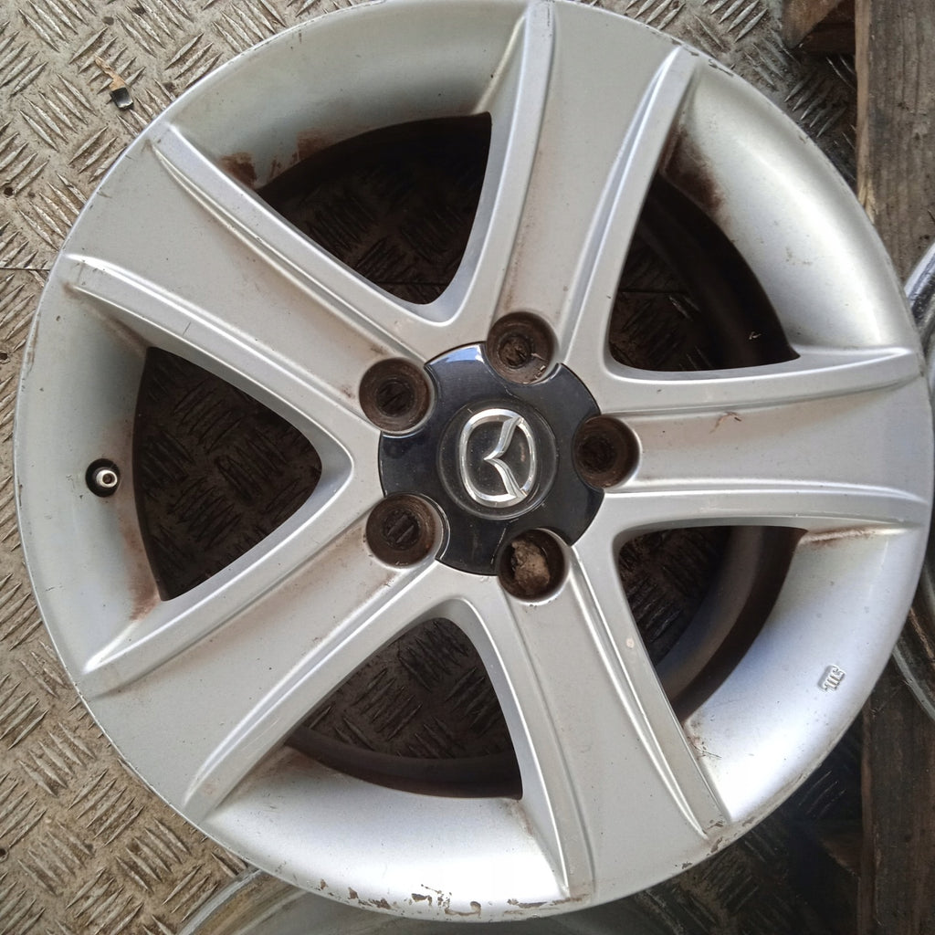 4x Alufelge 16 Zoll 7.0" 5x114.3 55ET Glanz Silber 9965637060 Mazda Rim Wheel FEL1068465777bi