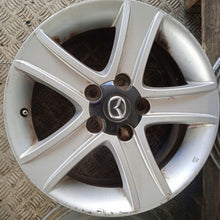 Laden Sie das Bild in den Galerie-Viewer, 4x Alufelge 16 Zoll 7.0" 5x114.3 55ET Glanz Silber 9965637060 Mazda Rim Wheel FEL1068465777bi