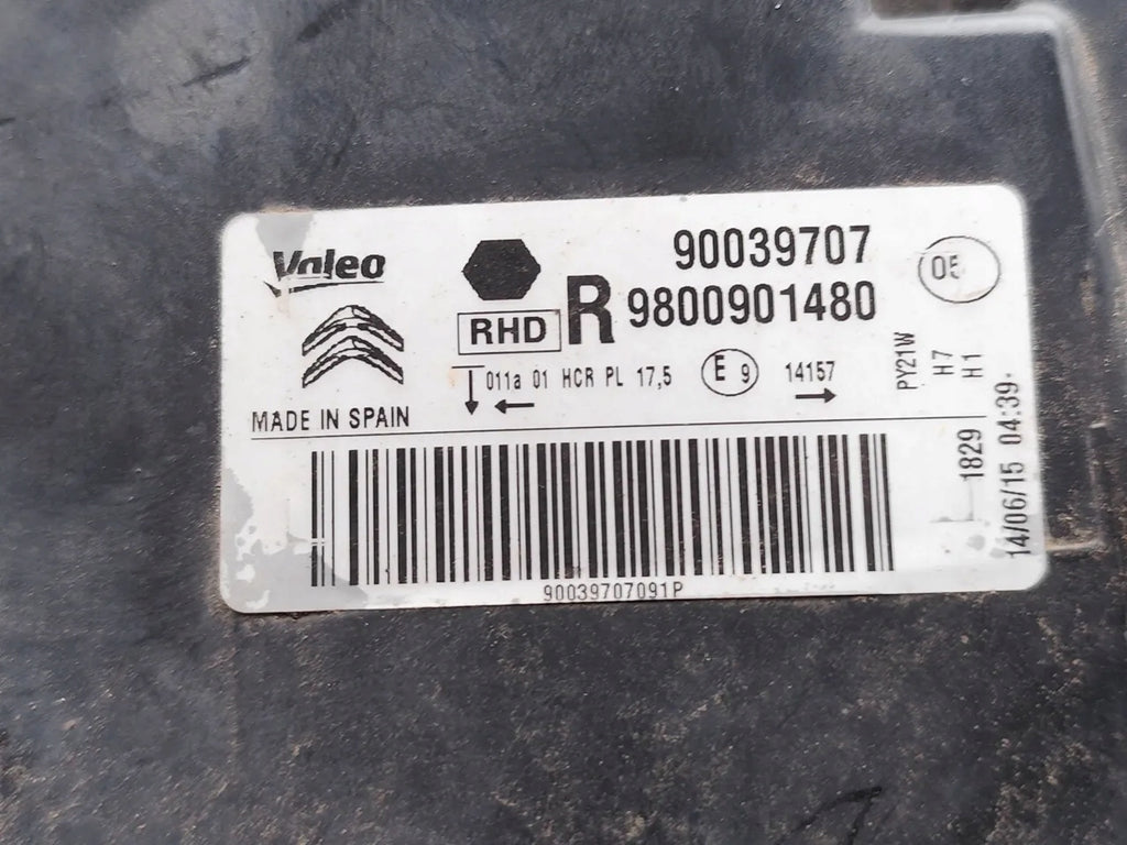 Frontscheinwerfer Citroën C4 Cactus Hatchback 9800901480 Rechts Headlight