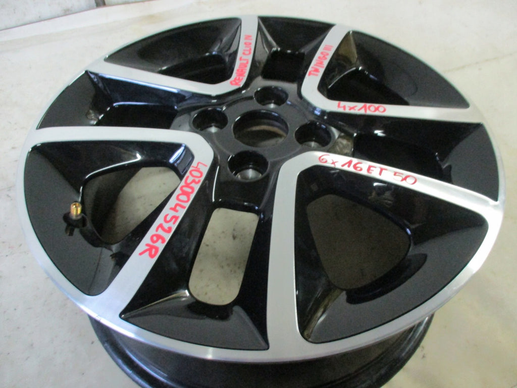 1x Alufelge 16 Zoll 6.0" 4x100 403004526R Renault Clio IV Twingo Rim Wheel FEL1000863990ss