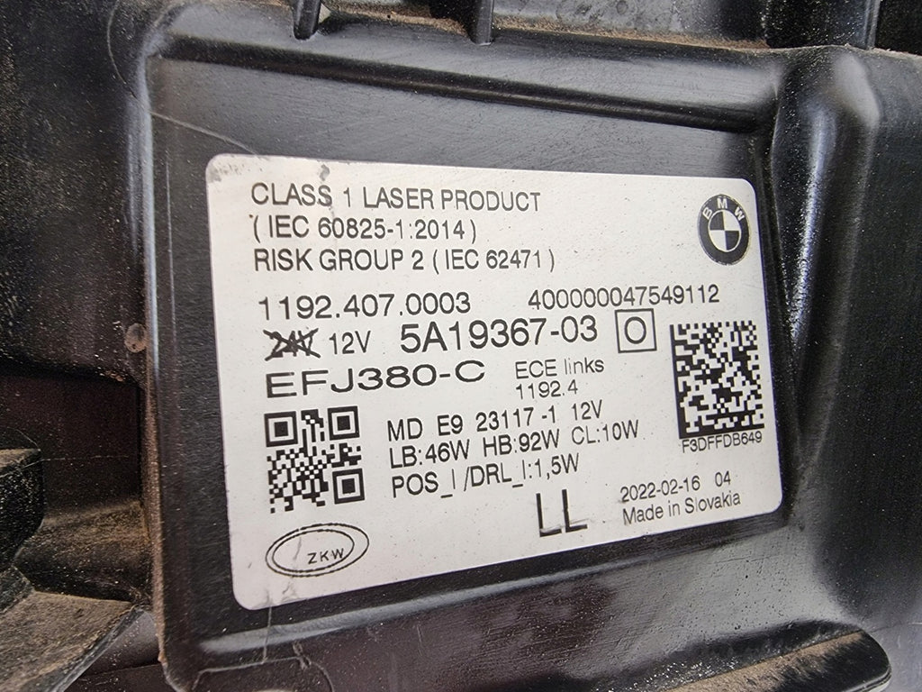 Frontscheinwerfer BMW G22 G82 5A1936703 Laser Links Scheinwerfer Headlight SCH5686322502xc