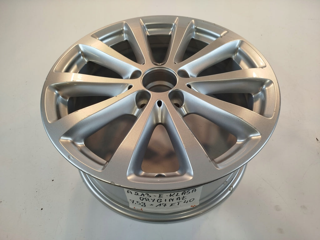 1x Alufelge 17 Zoll 7.5" 5x112 40ET Glanz Silber A2134011300 Mercedes-Benz FEL2067890228cd