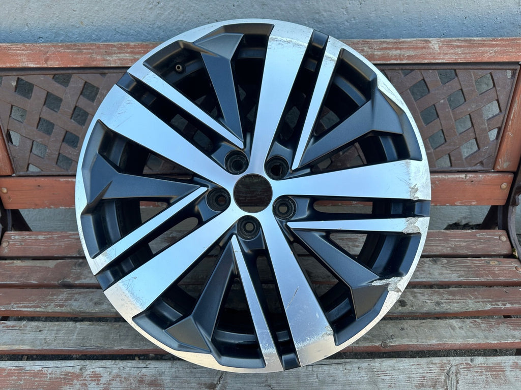 1x Alufelge 19 Zoll 7.5" 5x108 42ET Matt Schwarz 9820411777 Peugeot 3008 FEL3128511613qe