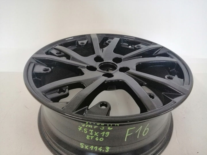 1x Alufelge 19 Zoll 7.5" 5x114.3 40ET Glanz Schwarz Nissan I Rim Wheel FEL1626732825iz