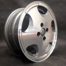 Load image into Gallery viewer, 1x Alufelge 15 Zoll 6.0" 4x100 35ET Glanz Silber 191601025 VW Golf Ii Rim Wheel FEL7469122438rz