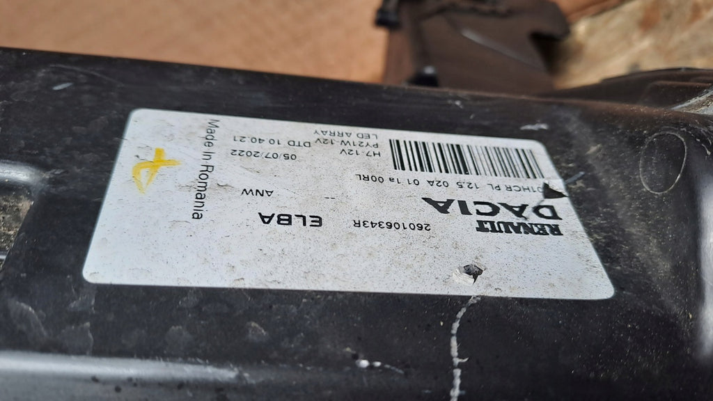 Frontscheinwerfer Dacia Sandero III 260106343R Ein Stück (Rechts oder Links)