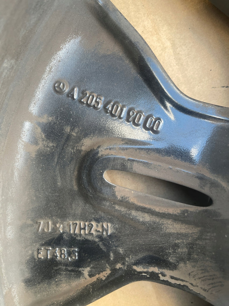 1x Alufelge 17 Zoll 7.5" 5x112 48 5ET A2054019000 Mercedes-Benz W205 Rim Wheel