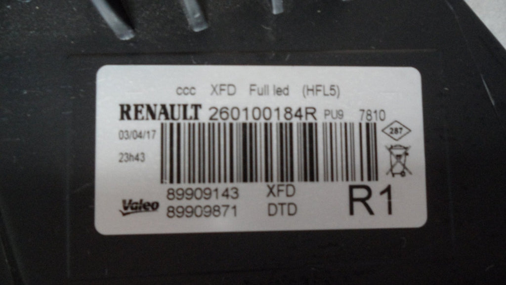 Frontscheinwerfer Renault Talisman 260100184R LED Ein Stück (Rechts oder Links)