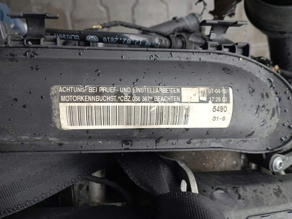 Motor VW Polo 6r CBZ 1.2 TSI 107TKm 2010 Benzin Engine Komplett