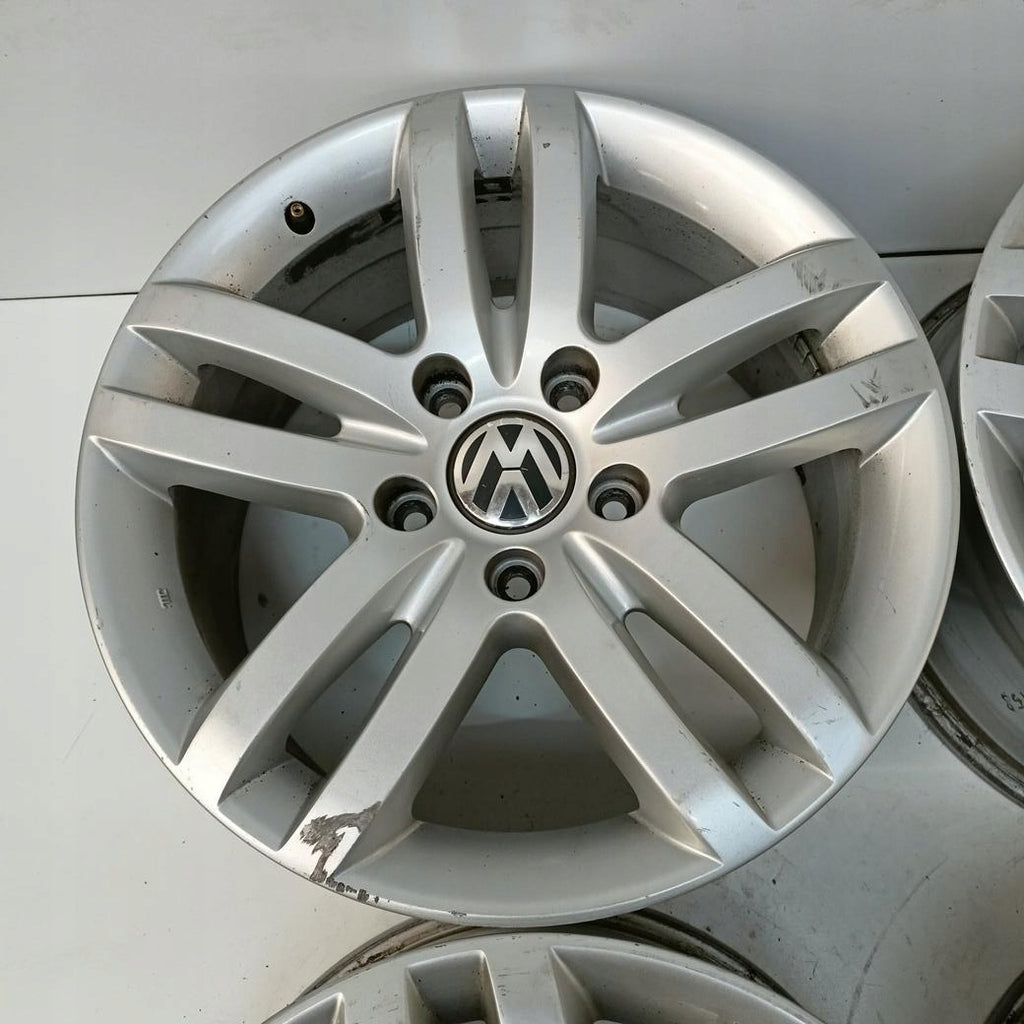 4x Alufelge 18 Zoll 8.5" 5x130 58ET Glanz Silber 5JX18H2ET58 Audi Q7 Touareg FEL4600569124sq