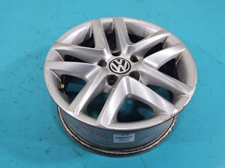 1x Alufelge 16 Zoll 6.5" 5x112 VW Tiguan Rim Wheel FEL9163768181gy