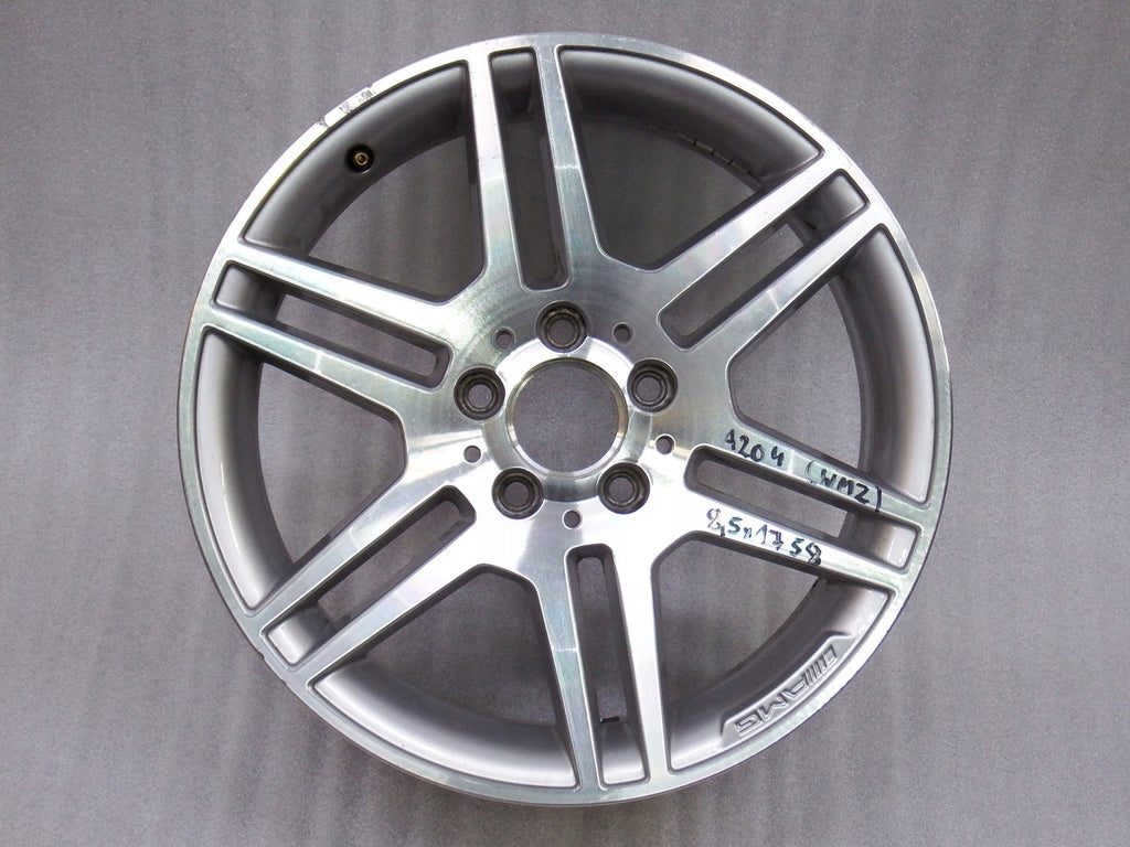 1x Alufelge 17 Zoll 8.5" 5x112 58ET Glanz Silber Mercedes-Benz Amg Rim Wheel