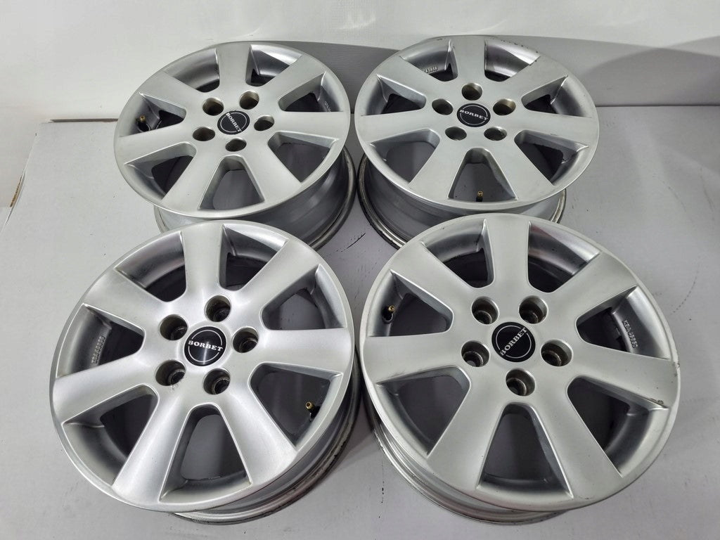 4x Alufelge 16 Zoll 6.5" 5x110 40ET Glanz Silber CVR265 Opel Rim Wheel FEL7420227923yr