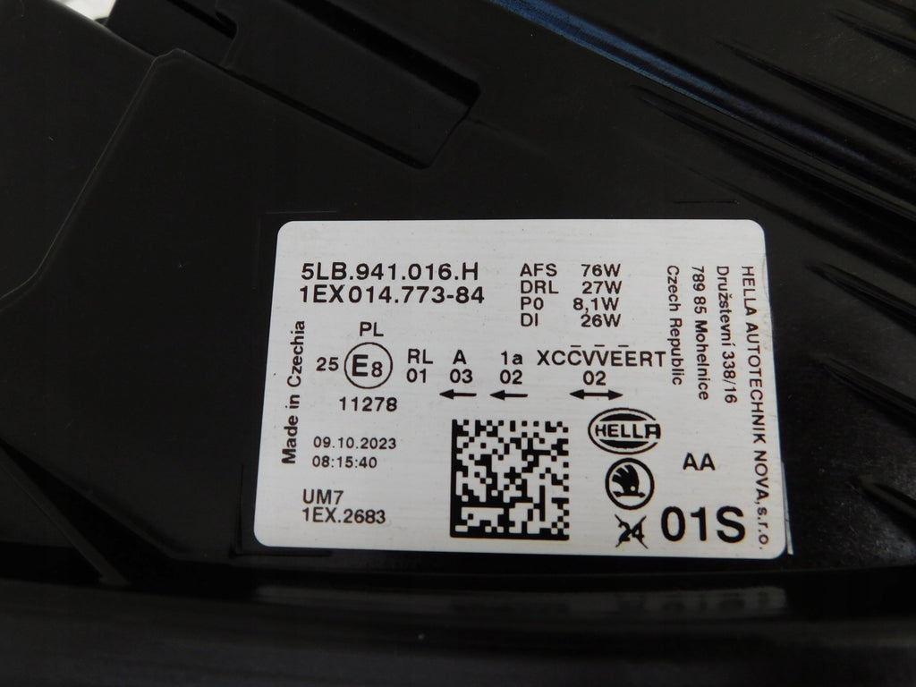 Frontscheinwerfer Skoda Enyaq 5LB941016B Rechts Scheinwerfer Headlight