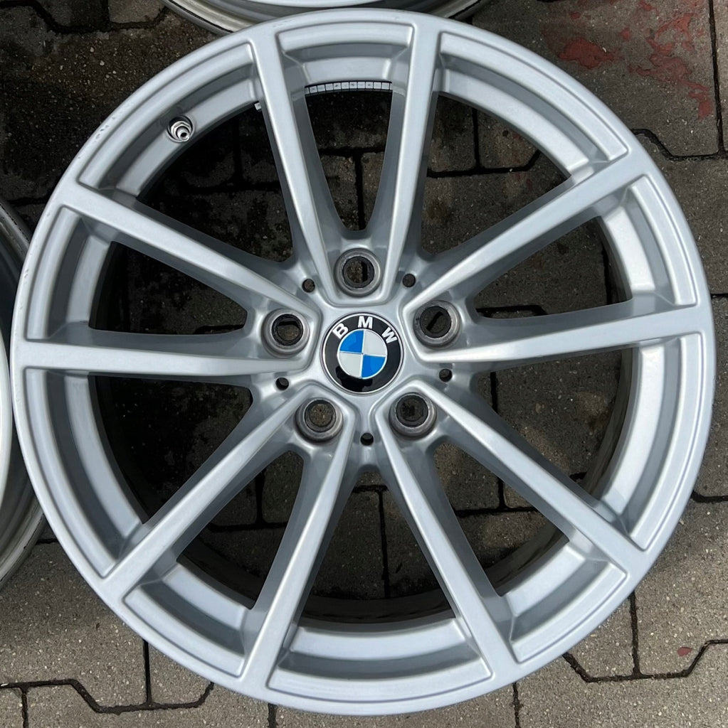 4x Alufelge 17 Zoll 7.5" 5x112 27ET Glanz Silber BMW G31 G30 Rim Wheel FEL6256012178la