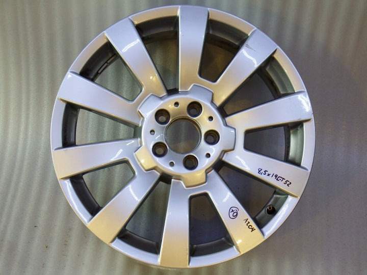 1x Alufelge 19 Zoll 8.5" 5x112 52ET Glanz Silber A2044012102 Mercedes-Benz FEL4091754432lu