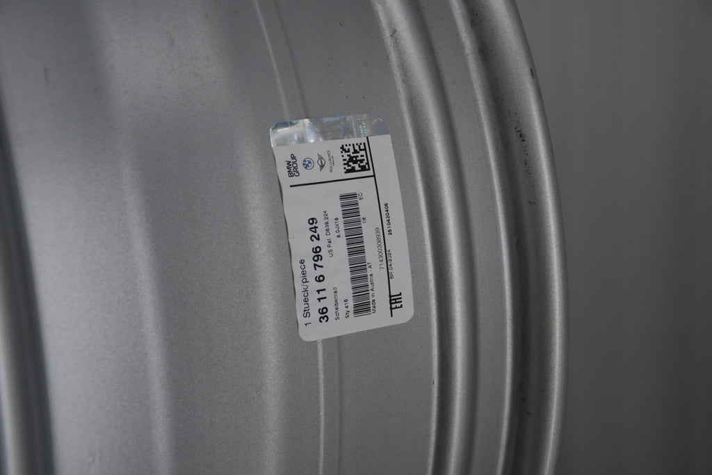 1x Alufelge 18 Zoll 8.0" 5x120 34ET Glanz Silber 6796249 BMW 1 Rim Wheel FEL6981846962pc
