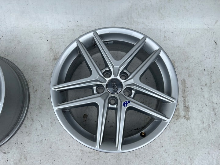 1x Alufelge 17 Zoll 6.5" 5x112 28ET Glanz Silber 8W9601025 Audi A4 B9 Rim Wheel FEL2054998634zg