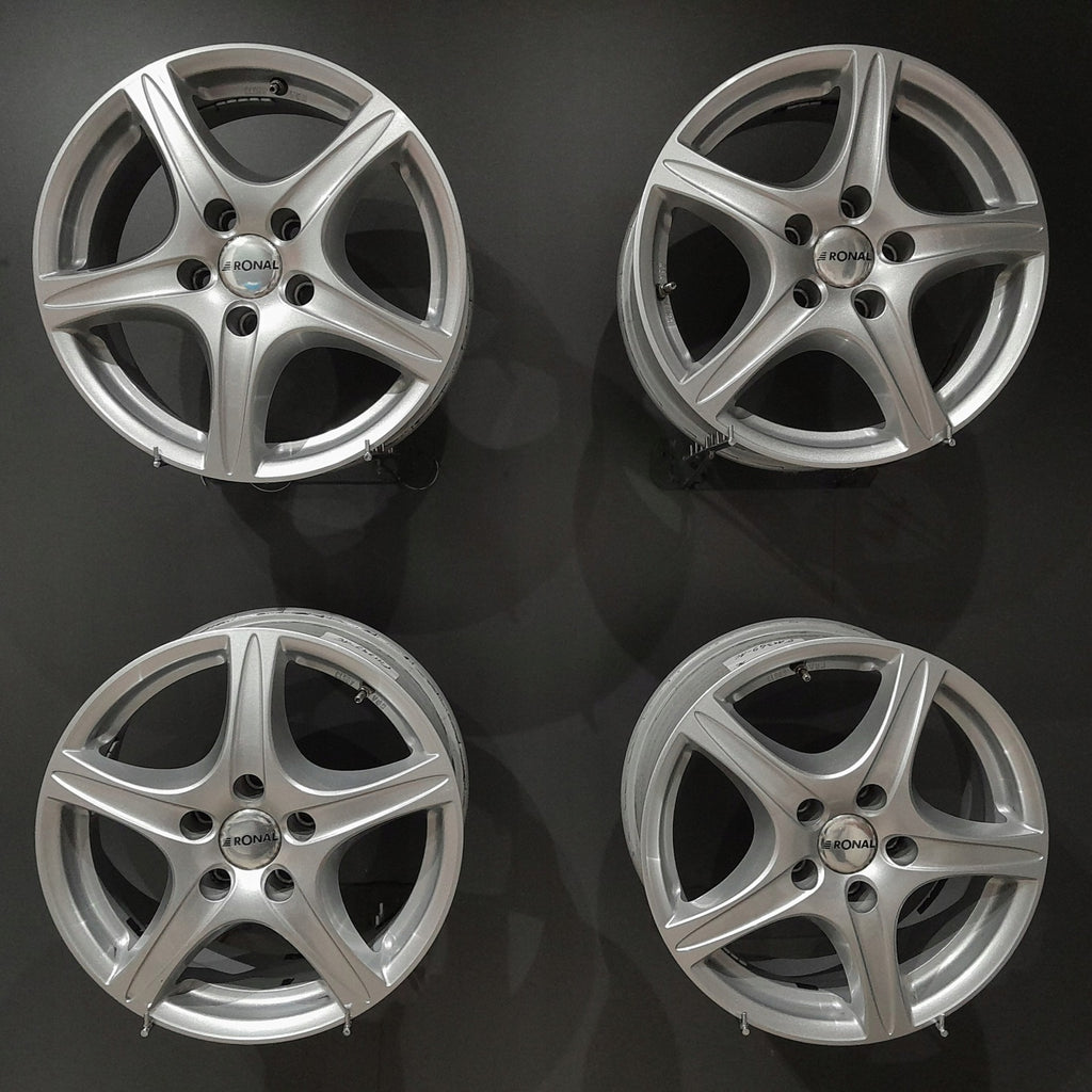 4x Alufelge 16 Zoll 6.5" 5x112 40ET Glanz Silber Audi I Rim Wheel FEL8799543616qb