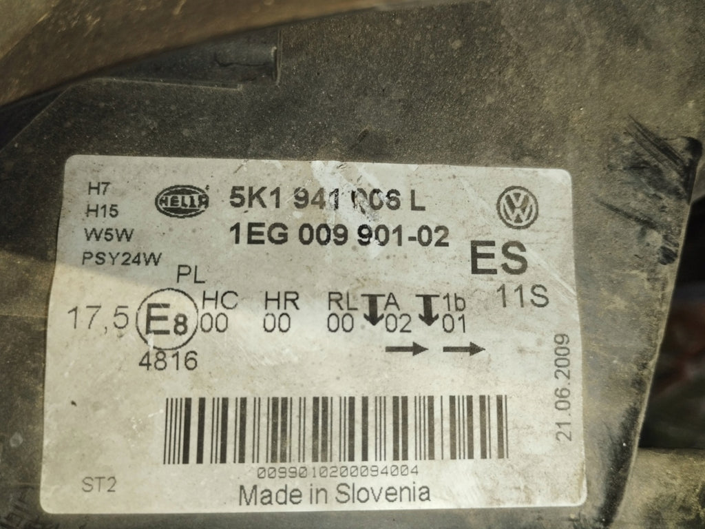 Frontscheinwerfer VW Golf VI 5K1941006L Rechts Scheinwerfer Headlight SCH8251698788cd