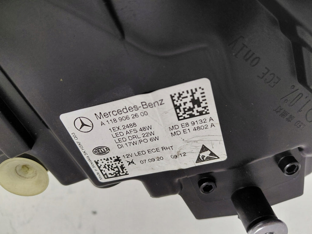 Frontscheinwerfer Mercedes-Benz Cla A1189062600 Rechts Scheinwerfer Headlight SCH5460147392sv