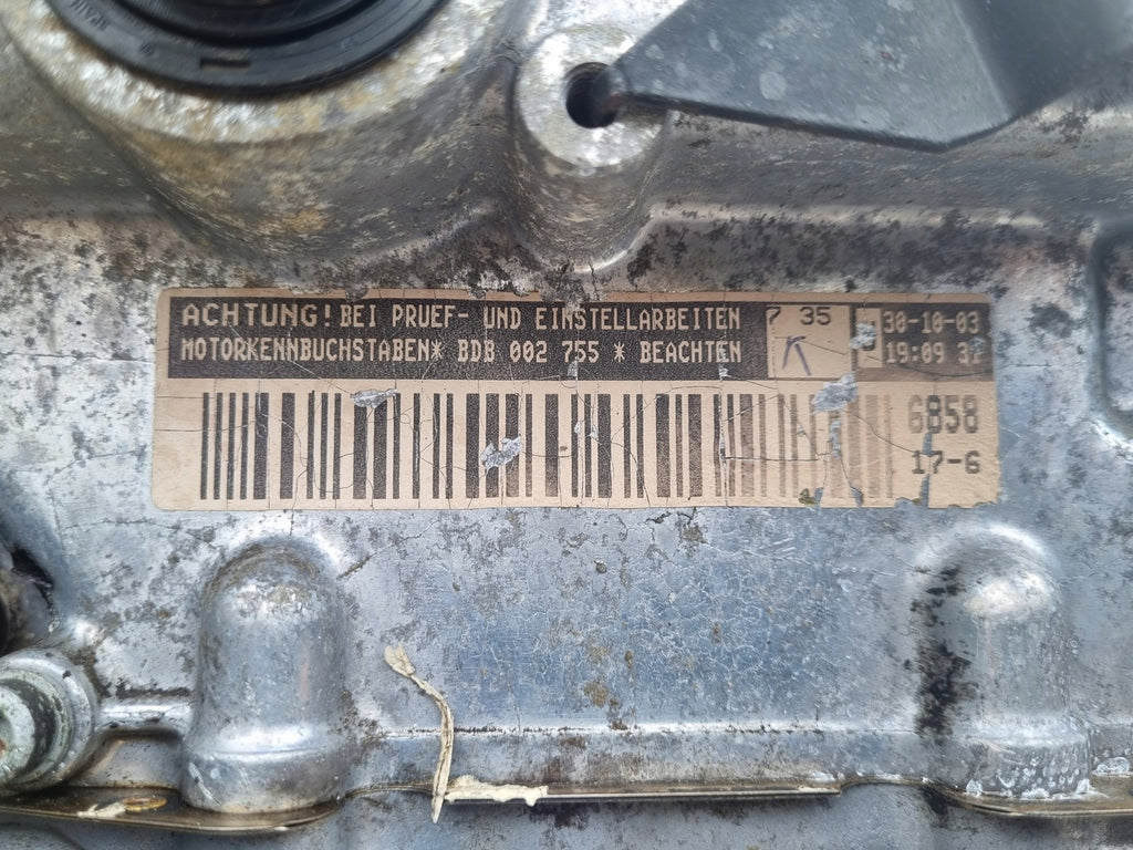 Motor Audi A3 BDB 3.2 250PS 184kW 148TKm 2002 Benzin Engine Komplett