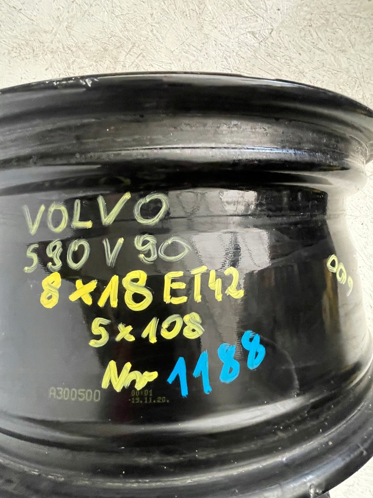 1x Alufelge 18 Zoll 8.0" 5x108 42ET 32243391 Volvo S60 V60 S90 V90 Rim Wheel FEL7346373325zn