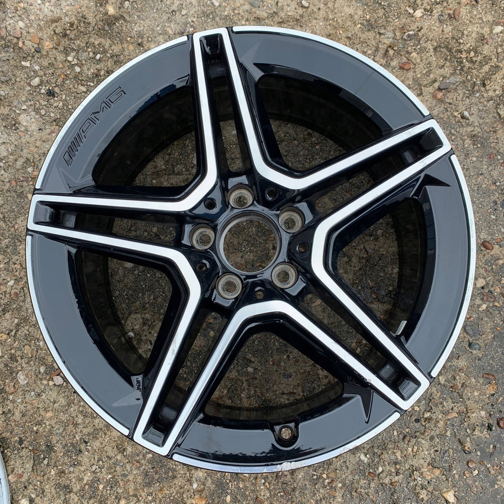 1x Alufelge 18 Zoll 8.5" 5x112 M8S-JK7-1BN Mercedes-Benz W205 Rim Wheel