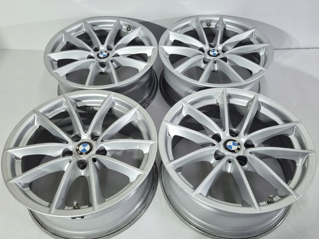 4x Alufelge 17 Zoll 7.5" 5x112 27ET Glanz Silber BMW Rim Wheel FEL7337409655ej