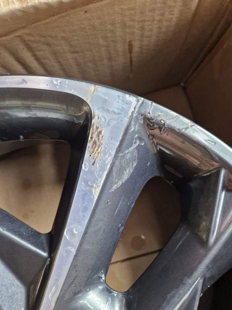 1x Alufelge 17 Zoll 7.0" 5x114.3 53ET Glanz Graphit 52910-G4700 Hyundai I30 Mg