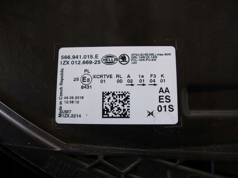 Frontscheinwerfer Skoda Kodiaq 566941015E Full LED Links Scheinwerfer Headlight SCH5796424414fq