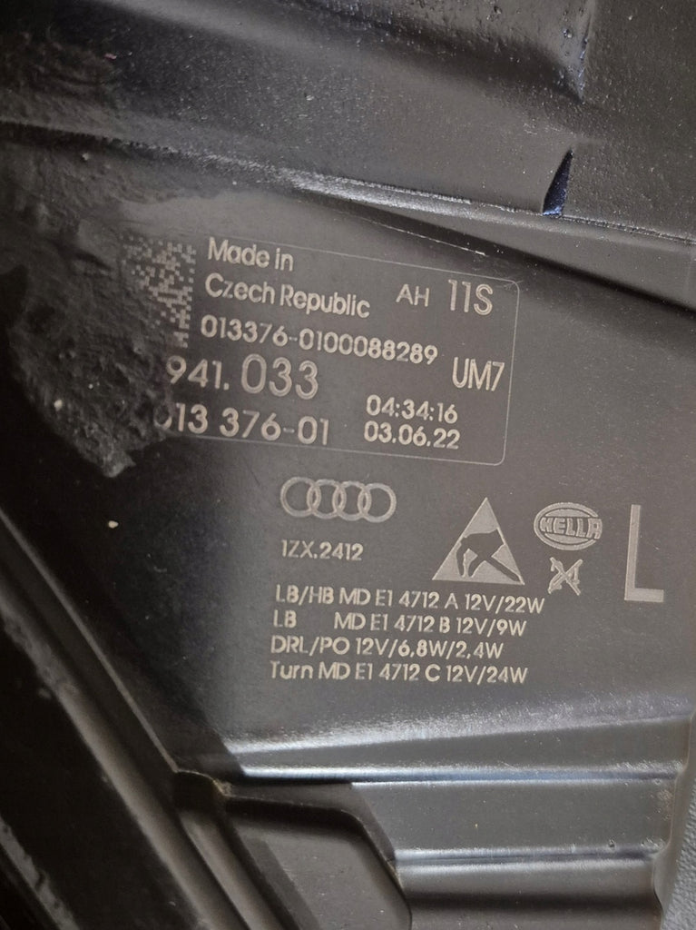 Frontscheinwerfer Audi A6 C8 4K0941033 LED Links Scheinwerfer Headlight