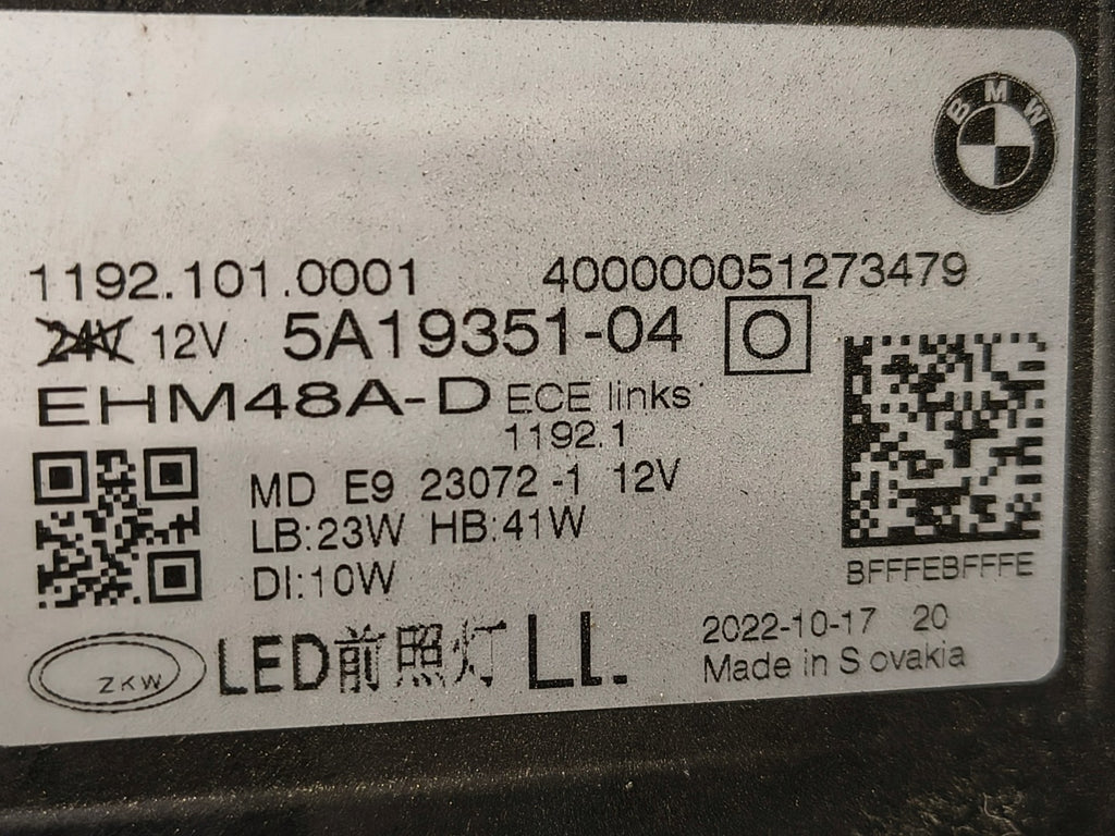 Frontscheinwerfer BMW 4 G22 G23 G26 5A19351-04 LED Links Scheinwerfer Headlight SCH9466228474od