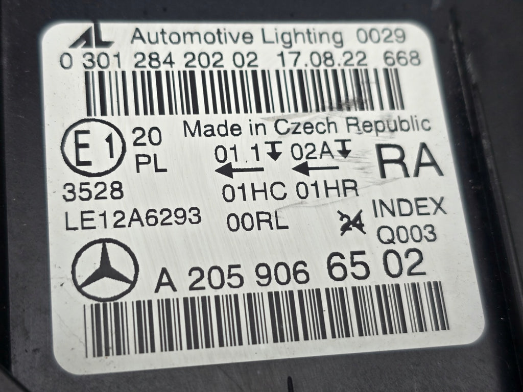 Frontscheinwerfer Mercedes-Benz W205 A2059066502 Rechts Scheinwerfer Headlight SCH9105303764yl