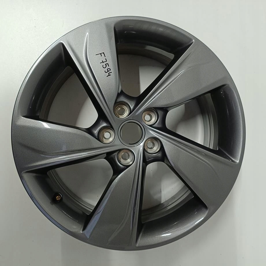 1x Alufelge 18 Zoll 7.5" 5x108 49ET Glanz Silber YP00064380 Opel Grandland FEL5917403042ol