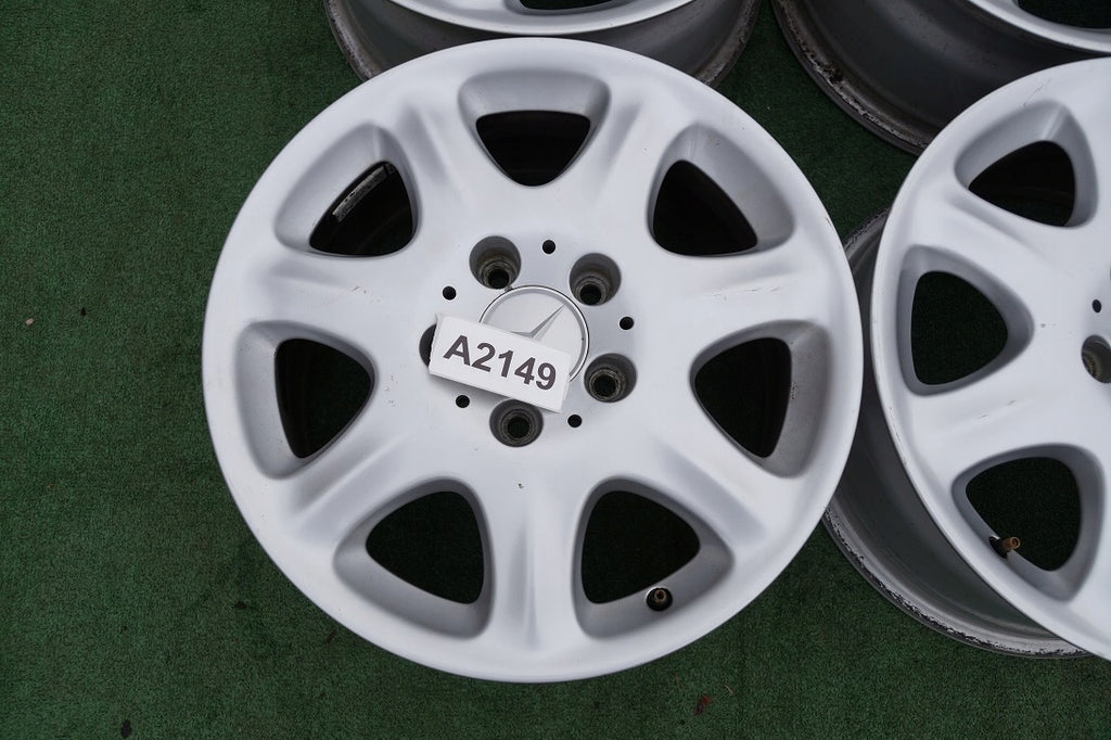 4x Alufelge 16 Zoll 7.5" 5x112 46ET Glanz Silber A2204010102 Mercedes-Benz W220 FEL7406591690jx