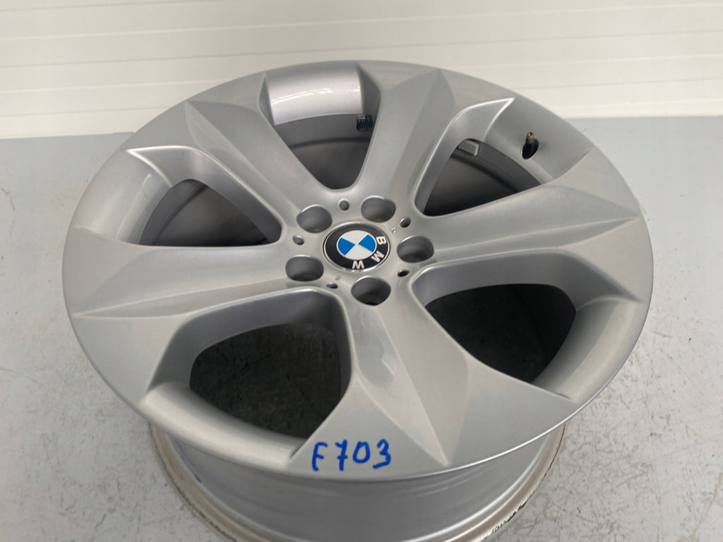 1x Alufelge 19 Zoll 9.0" 5x120 18ET Glanz Silber 6774894 BMW X5 E70 Rim Wheel FEL2123701040wa