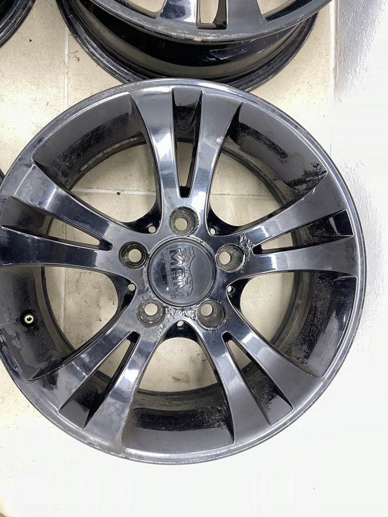 4x Alufelge 15 Zoll 6.0" 5x112 42ET Schwarz 48506 BMW F20 Rim Wheel FEL6550735183xz