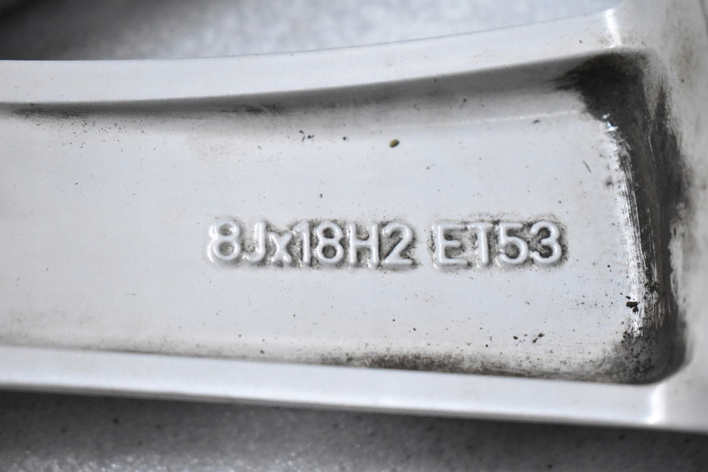 1x Alufelge 18 Zoll 8.0" 5x130 53ET Glanz Silber 7P6601025C VW Touareg 7p6