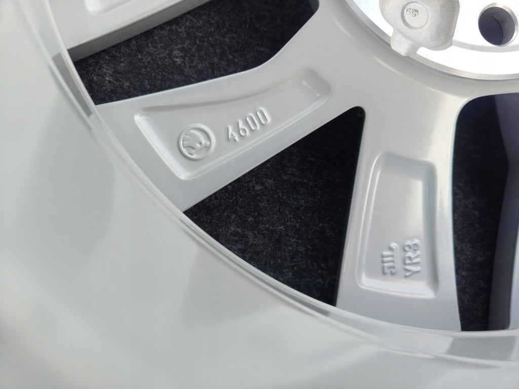 1x Alufelge 15 Zoll 5.5" 5x100 40ET Glanz Silber 6VA601025 Skoda Fabia Iv FEL7300440005tk