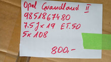 Load image into Gallery viewer, 1x Alufelge 19 Zoll 5x108 9851867480 Opel Grandland X Rim Wheel FEL9579279116xl
