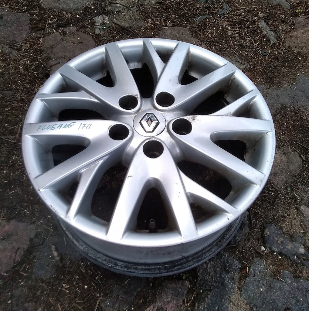1x Alufelge 16 Zoll 6.5" 5x114.3 47ET Silber 403000606R Renault Fluence FEL3897430467fv