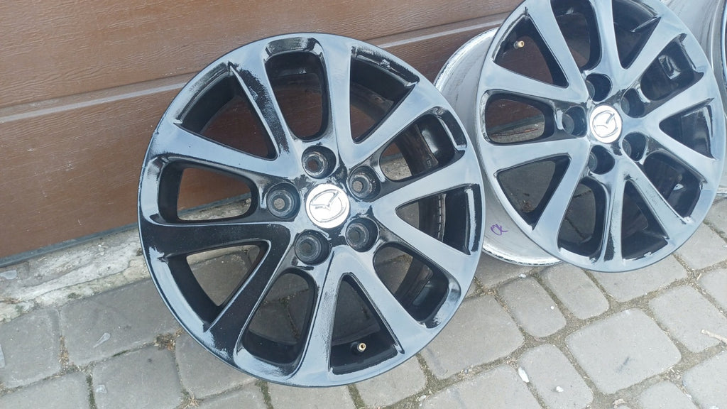 4x Alufelge 16 Zoll 7.0" 5x114.3 Schwarz Mazda Mpv I Rim Wheel FEL7119307827zt